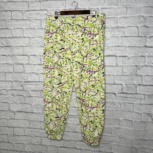 BP Green Pink Paint Splatter Organic Cotton Sweatpants XL